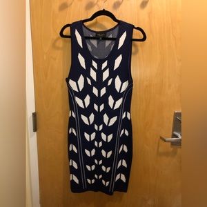Romeo & Juliet Couture Knit Abstract Pattern Sleeveless Dress
